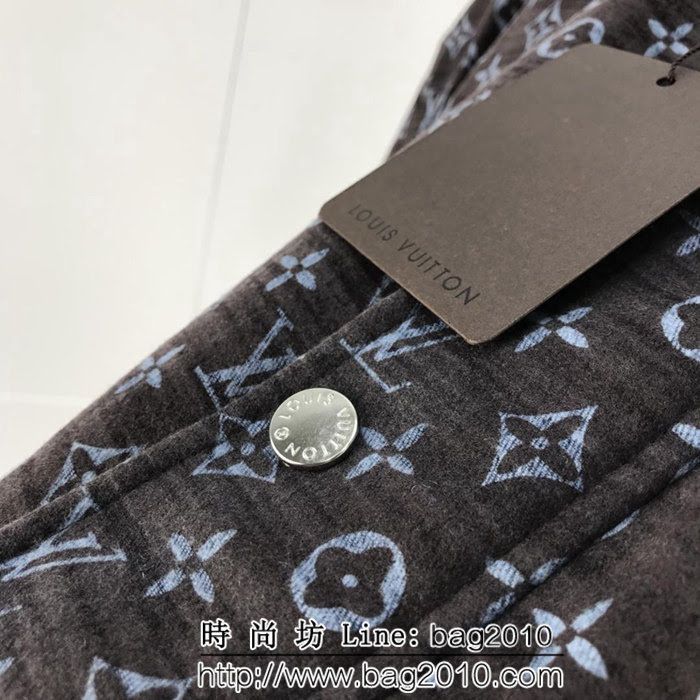 LV路易威登 X suP聯名款 18ss秋冬新款 經典老花Logo 重工刺繡 棉服外套 OS寬鬆版型 情侶款 ydi1253